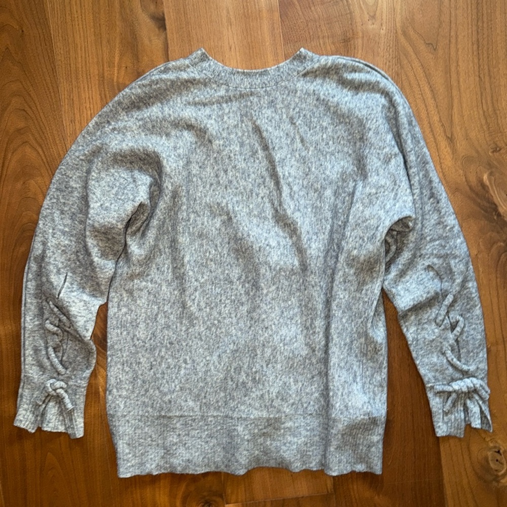 3.1 Phillip Lim soft feel oversized Low Back Sweater Pullover, Grey XS